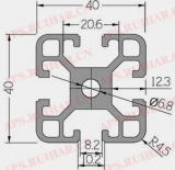 工業(yè)鋁型材8-4040B