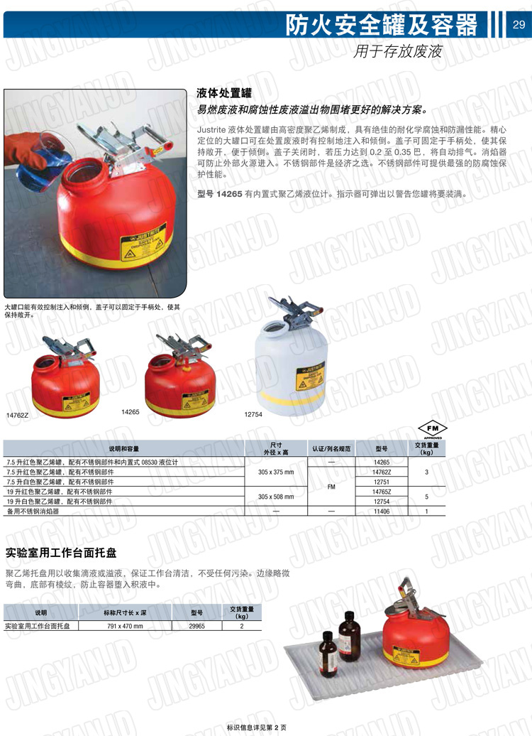 JUSTRITE，美國杰斯瑞特，justriteI型安全罐,柴油汽油存放罐，酒精松香水安全存儲罐，防火安全罐，防爆安全罐